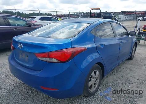 2016 Hyundai Elantra Limited/Se/Value Edition z USA, uszkodzony, nr VIN KMHDH4AE3GU655702